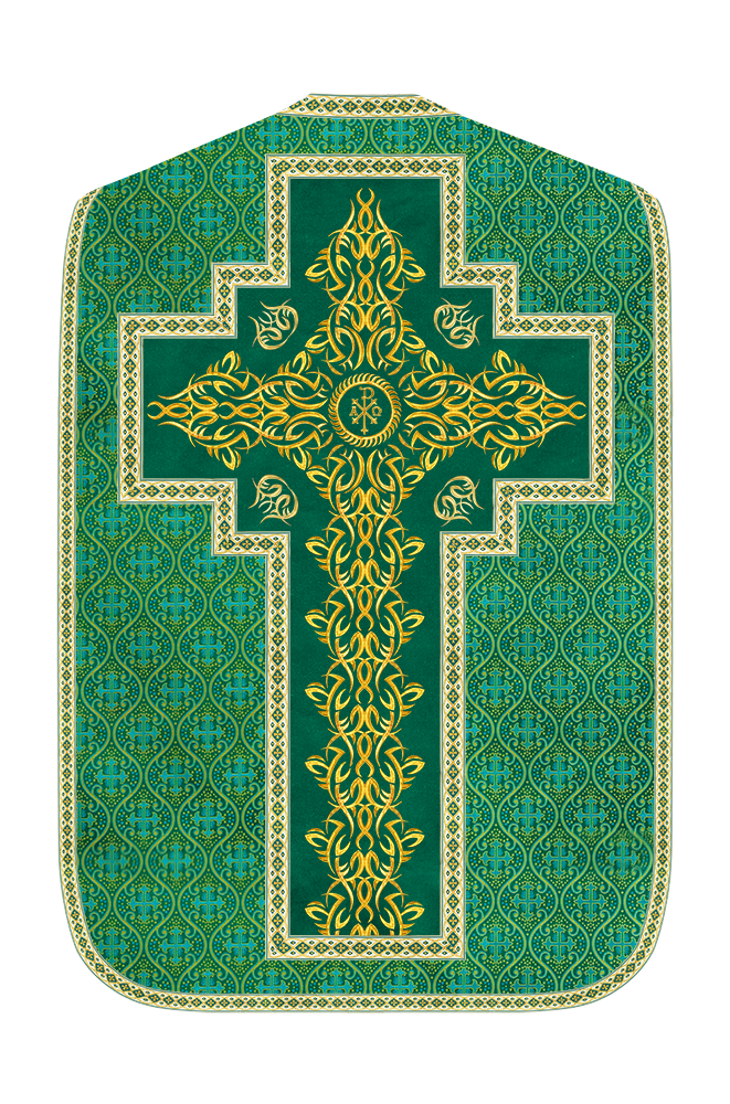 Roman Fiddleback Chasuble With Enhanced Embroidery  & trims