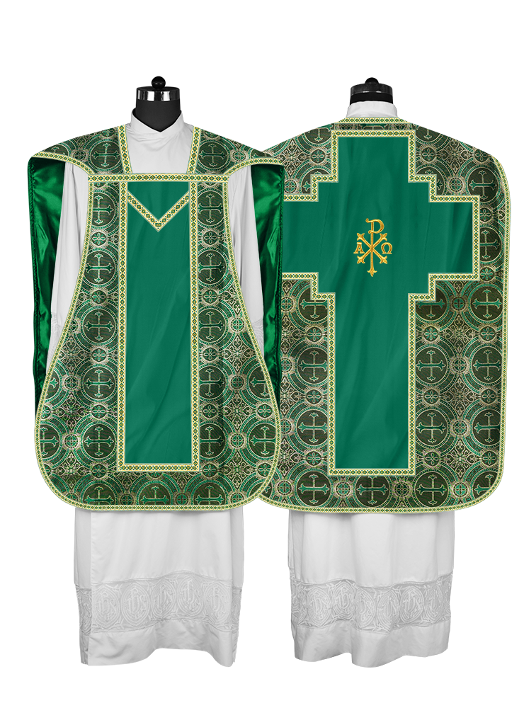 Roman chasuble with Motif and Trims