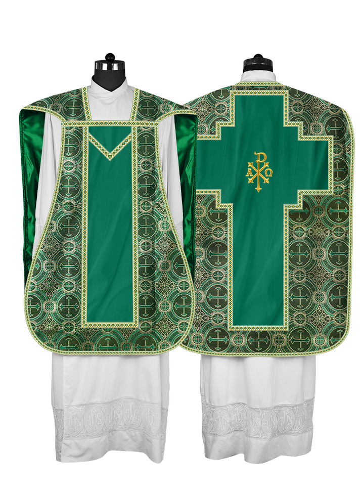 Roman chasuble with Motif and Trims