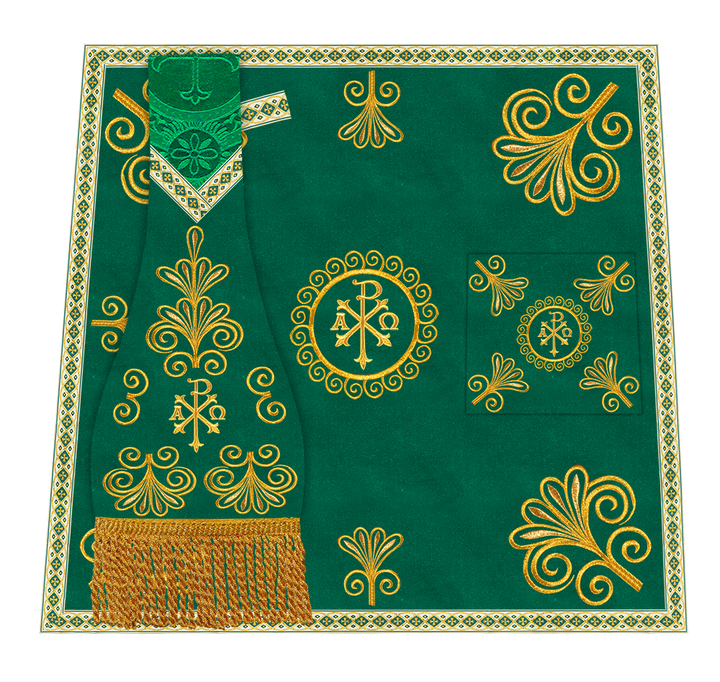 Ornate Embroidery Mass set with Motif