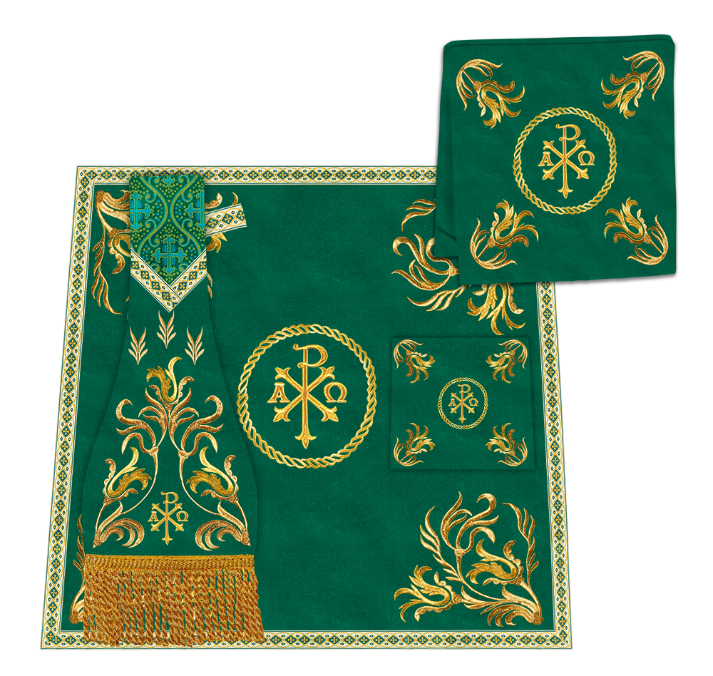 Liturgical Borromean Chasuble With Detailed Embroidery and Trims