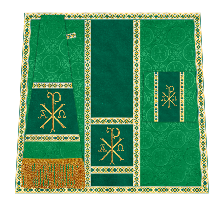 Altar Mass Set with Detailed Motif Embroidery