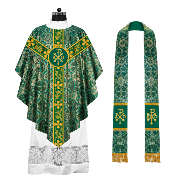 Pugin Chasuble with Designer orphrey