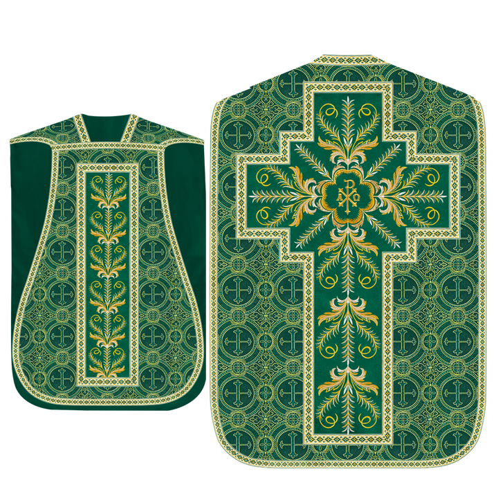 Roman Chasuble Vestment With Detailed Orphrey