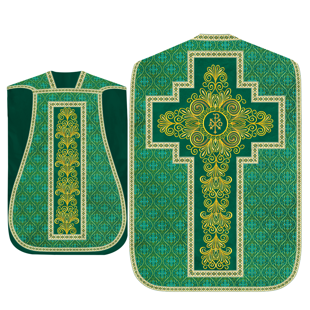 Set of Four Roman Chasuble Vestments