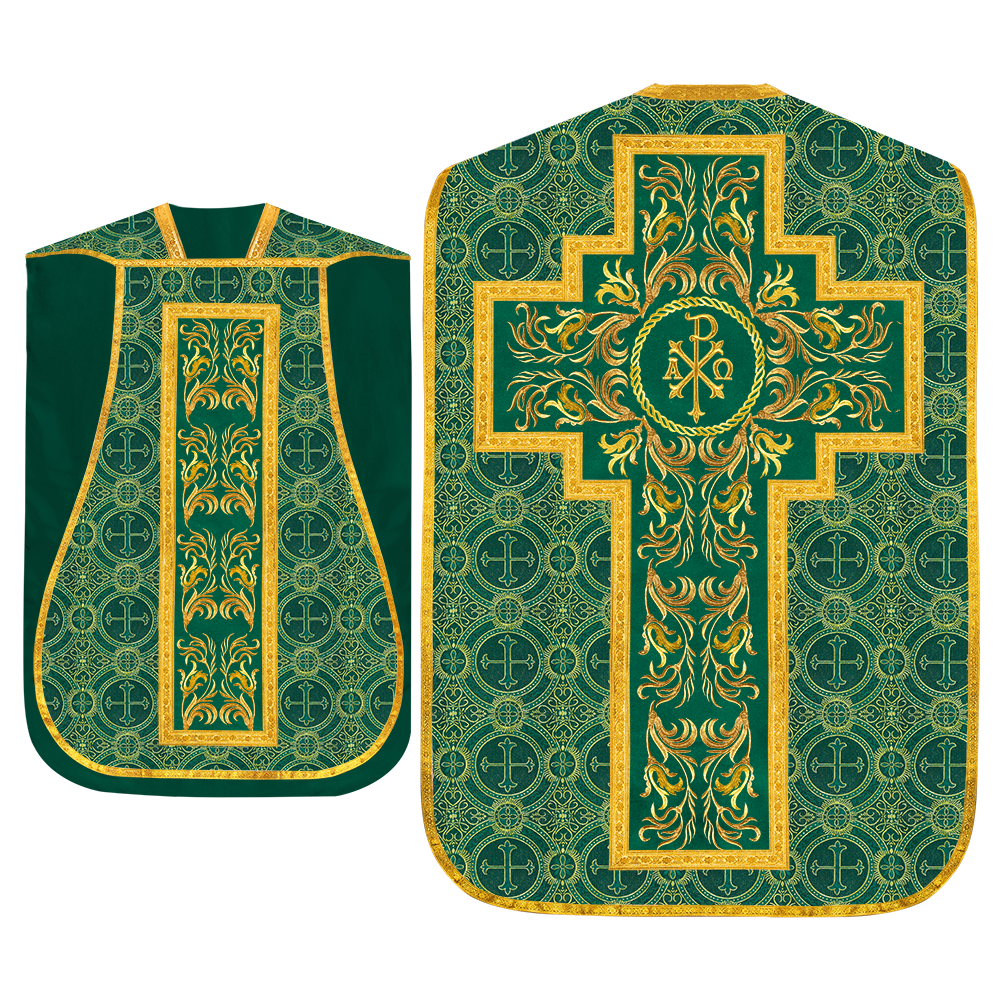 Set of Four Liturgical Roman Chasuble Vestment