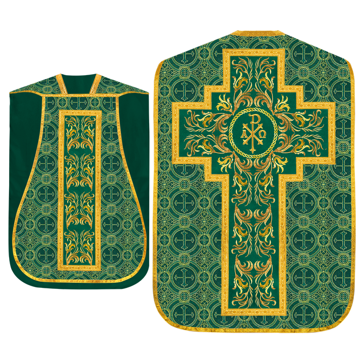 Set of Four Liturgical Roman Chasuble Vestment