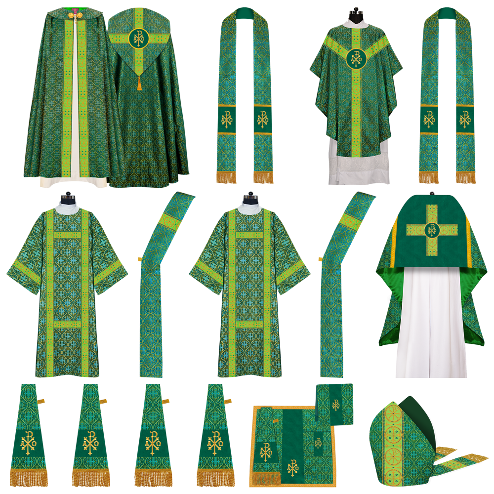 Gothic Highline Mass Set with Embroidered Motif and Trims