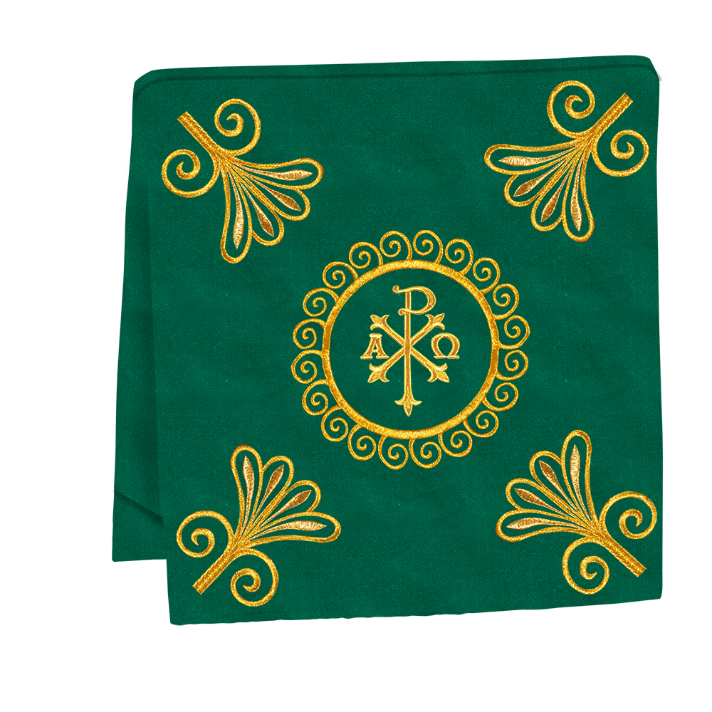 Elegant Church Mass Set with Embroidered Motifs