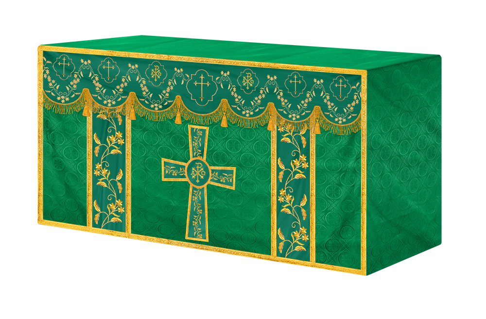 Altar Cloth with Fine Embroidery and Spiritual Motif