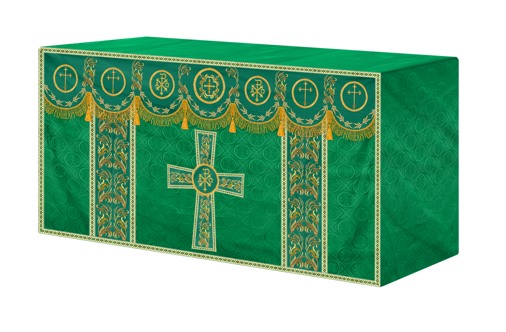 Handmade Church Altar Cloth with Traditional Embroidery