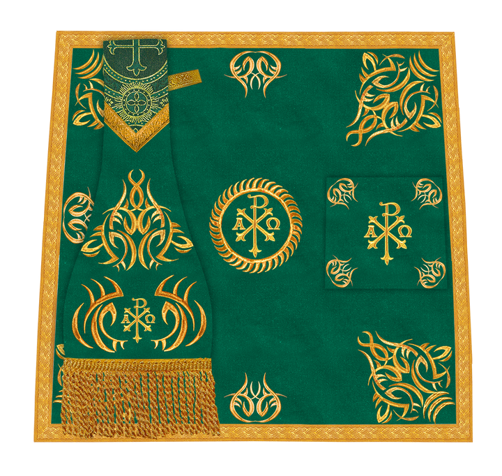 Set of four Fiddleback vestment with stole