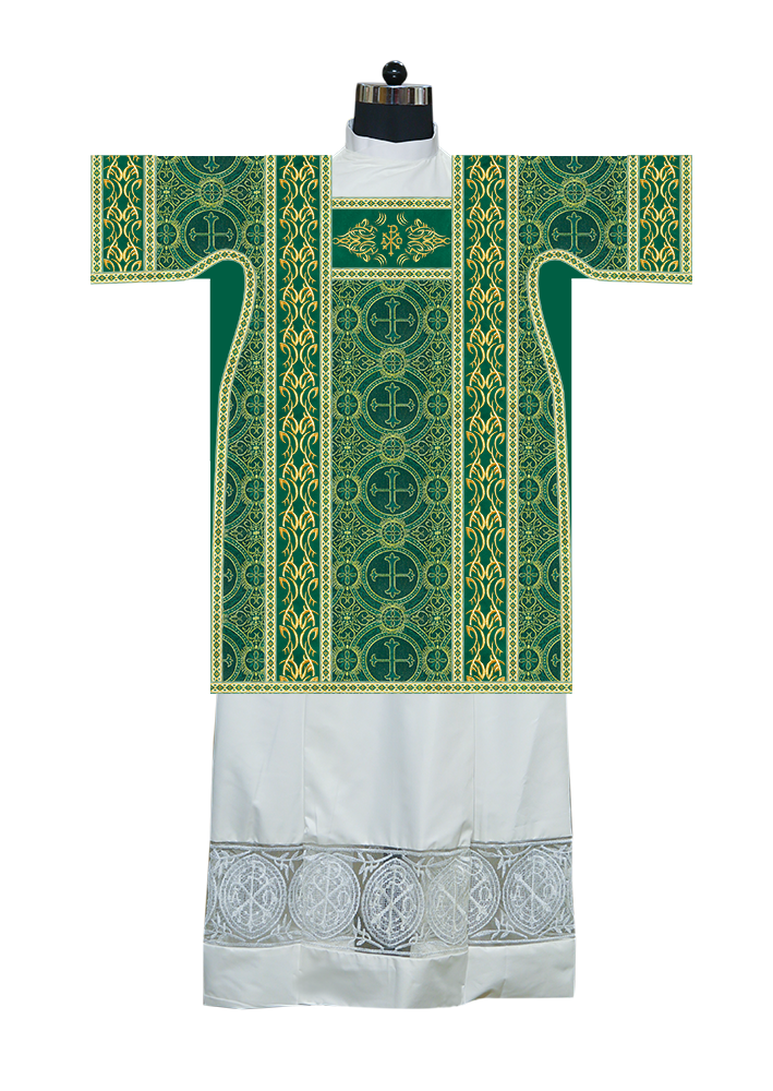 Tunicle Vestment with Embroidered Trims