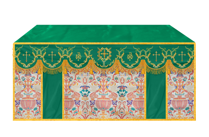 Tapestry Altar Cloth with Liturgical Motif