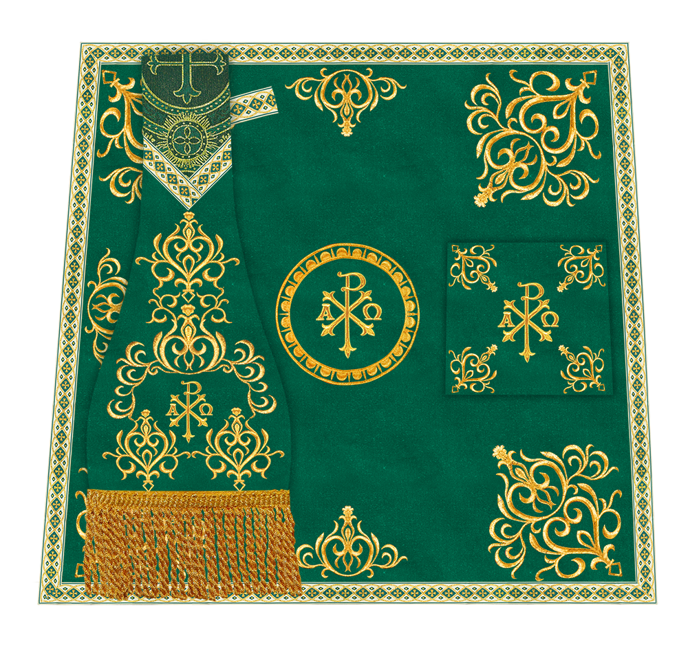 Borromean Chasuble Vestment Adorned With Colour Braids and Trims