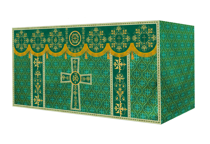 Altar Cloth with Spiritual Motif and Trims