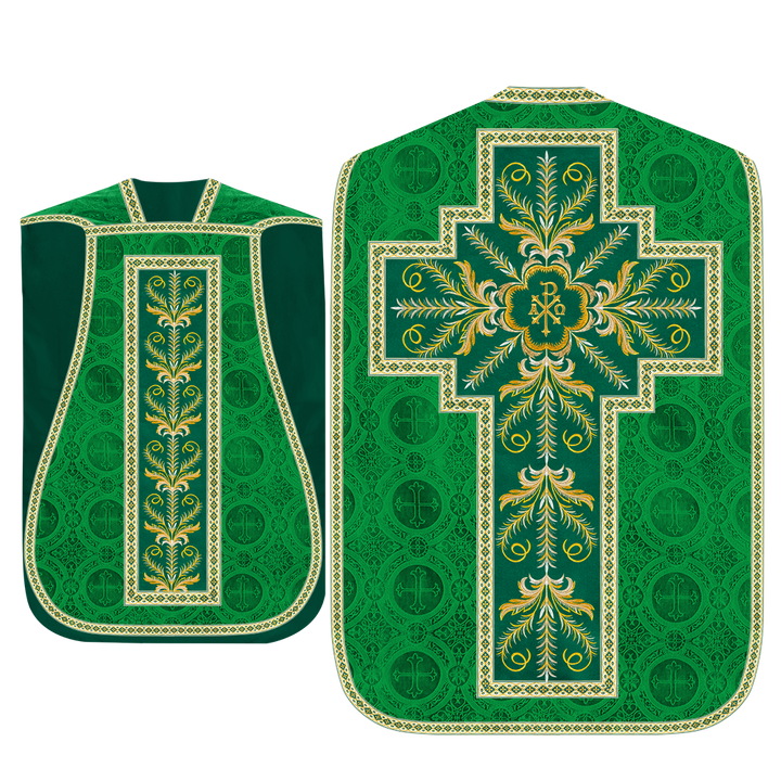 Roman Chasuble Vestment With Detailed Orphrey