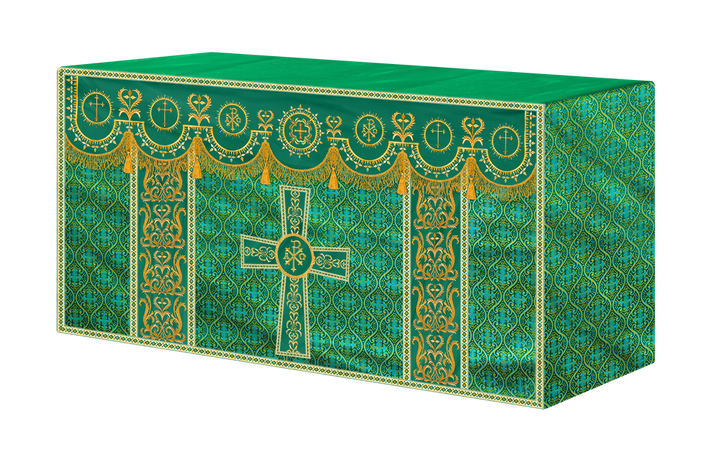 Communion Table Cloth with Embroidered Trims