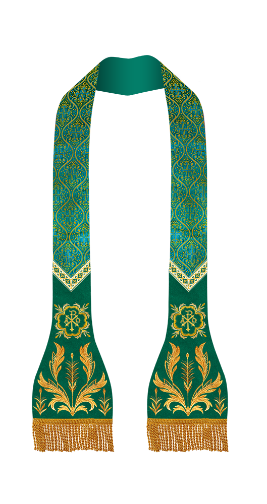 Spiritual Catholic Stole with Embroidery