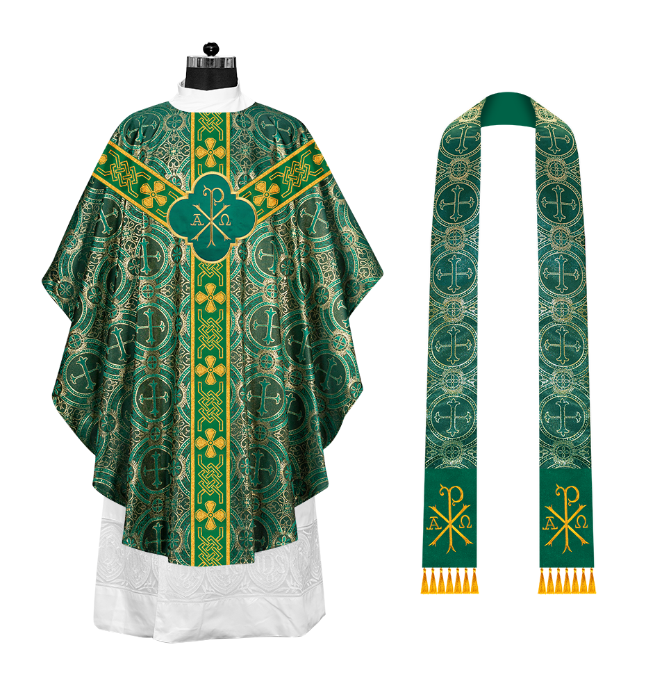 Gothic Chasuble with Motif and Trims