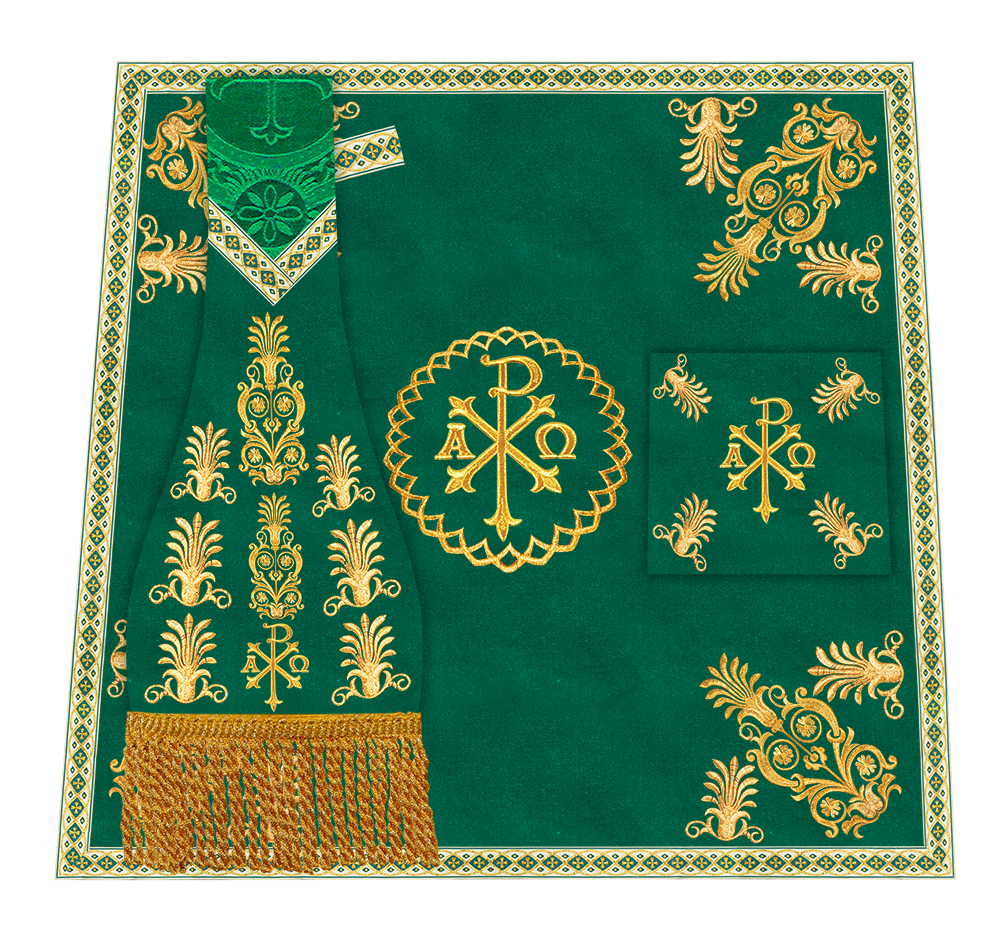 Set of Four Traditional Roman chasuble Vestments