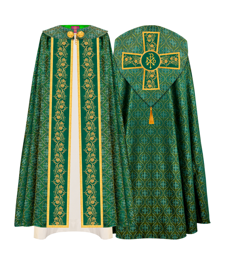 Gothic Cope Vestment with Ornate Embroidery