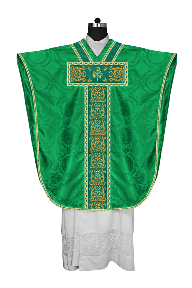 Borromean Chasuble Vestment Enhanced With  Motifs and Trims