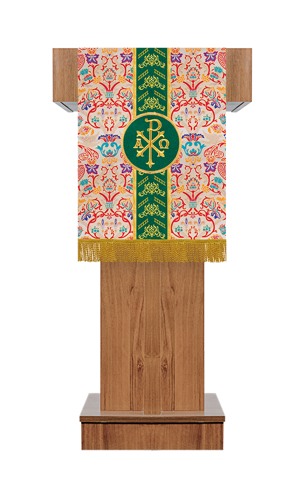 Tapestry Pulpit/Lectern with Woven Braids