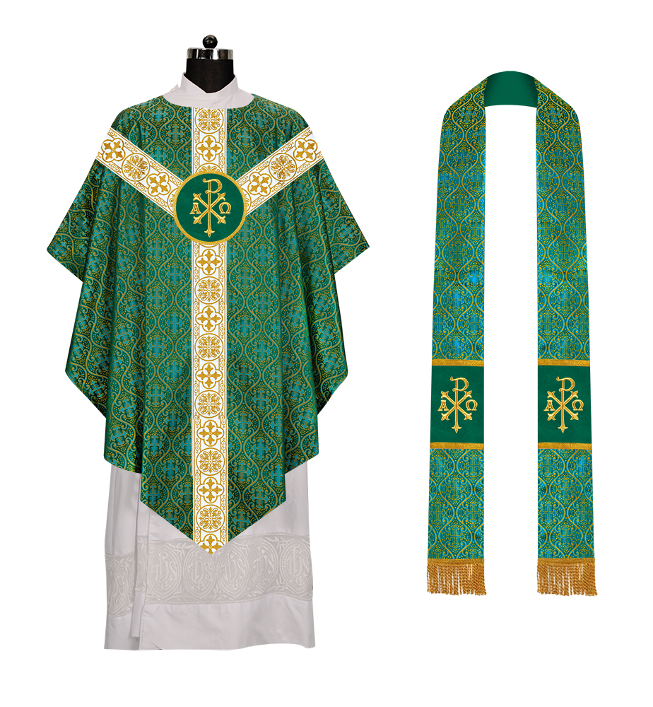 Pugin Style Chasuble with spiritual Motif