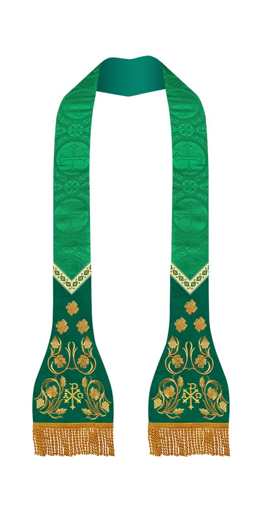 Grapes Embroidered Roman Stole