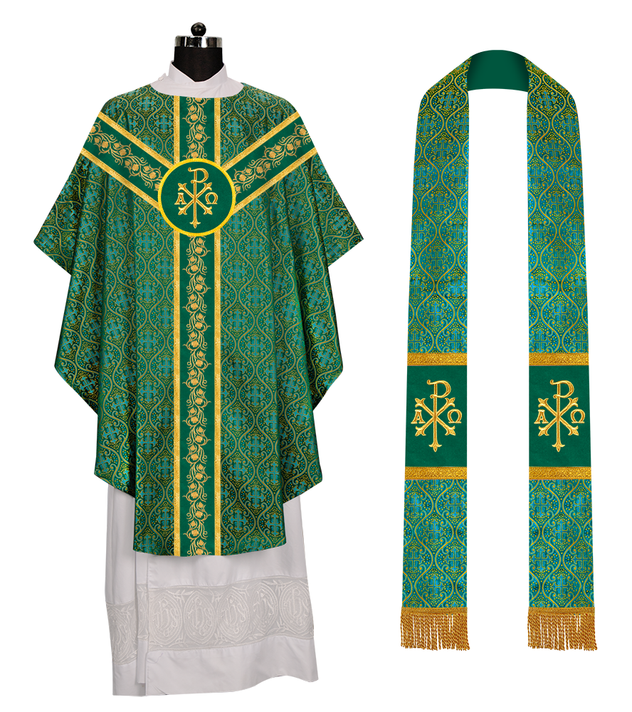 Gothic Chasuble with Grapes Embroidery