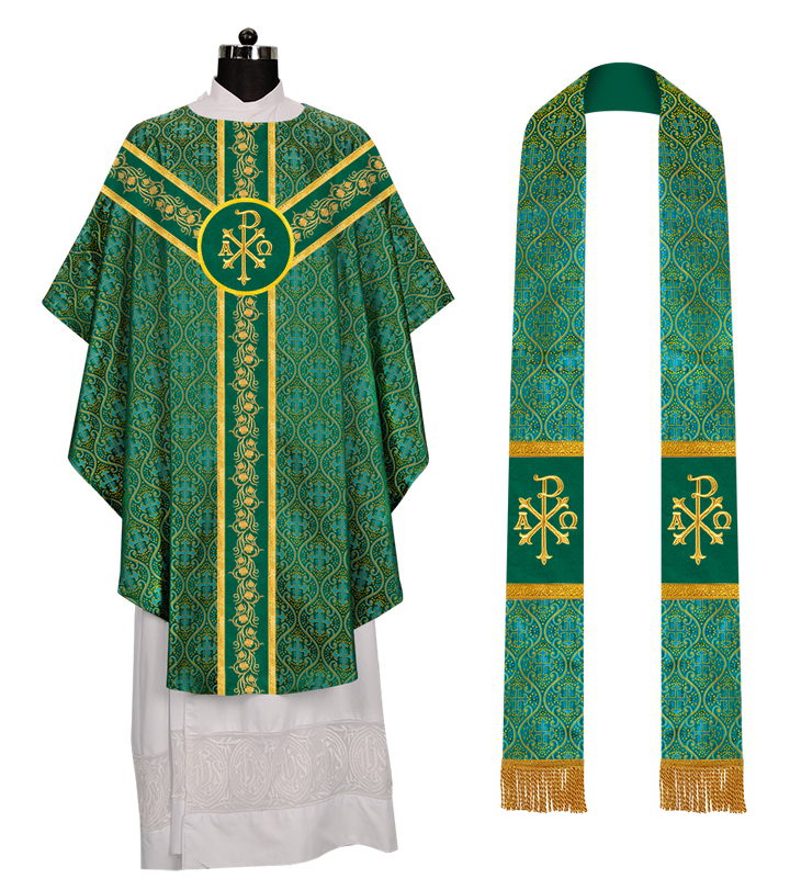 Gothic Chasuble with Grapes Embroidery