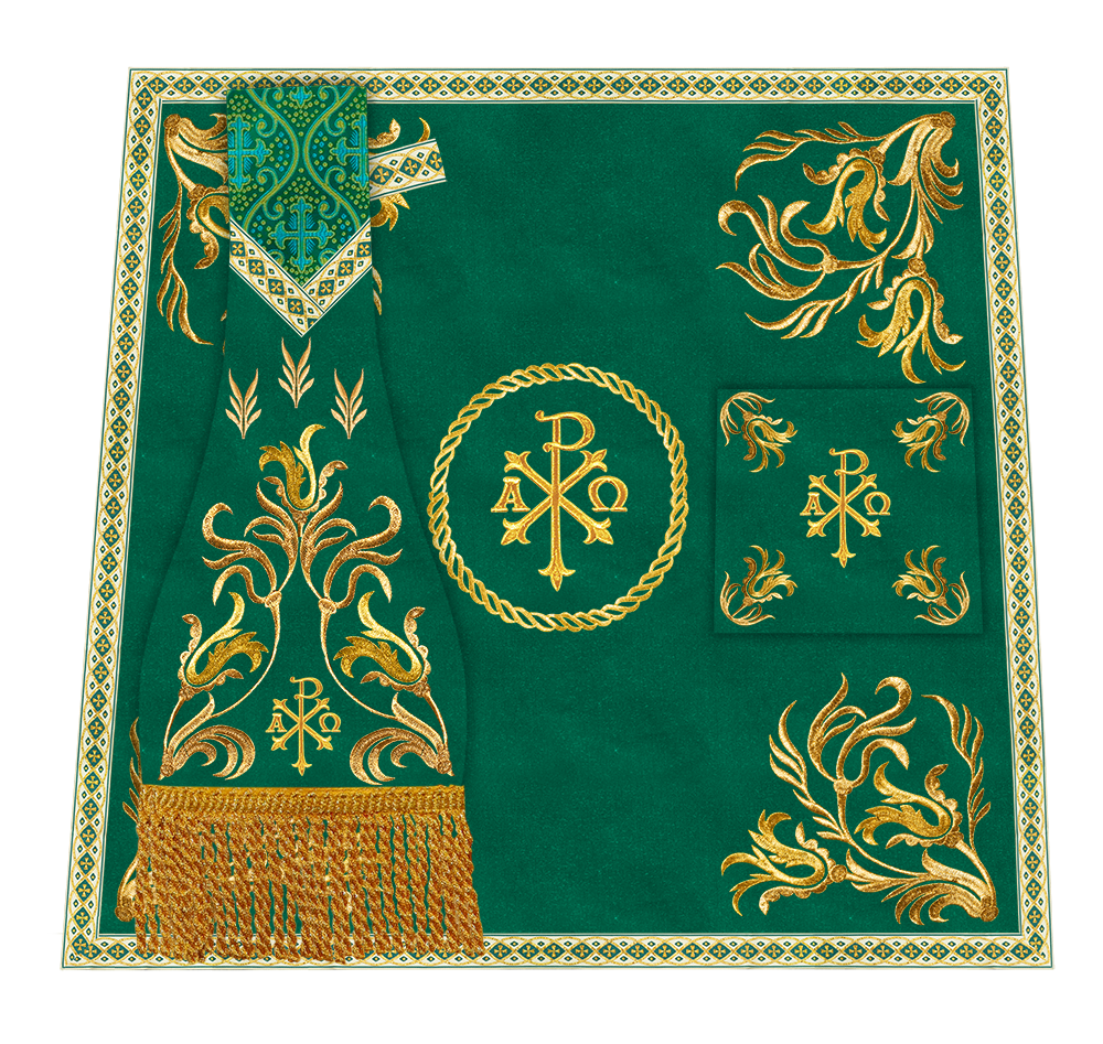 Liturgical Borromean Chasuble With Detailed Embroidery and Trims