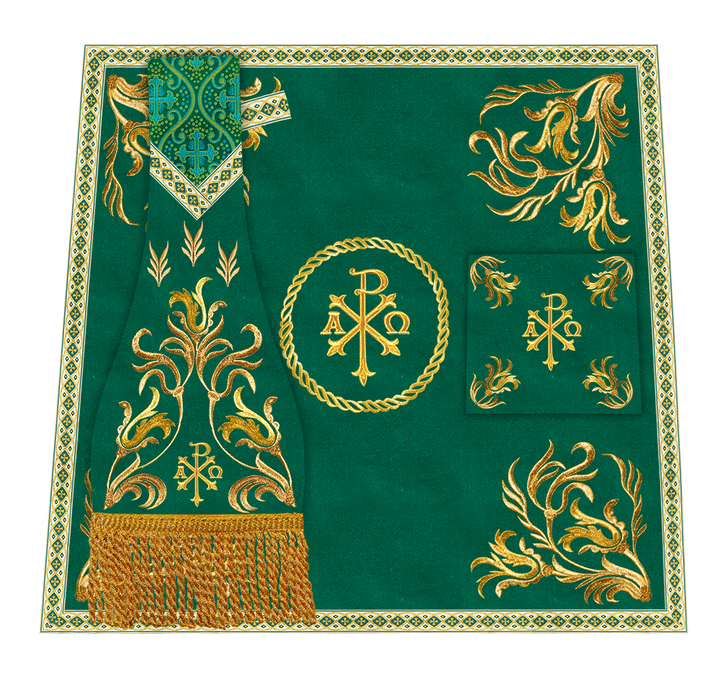 Liturgical Borromean Chasuble With Detailed Embroidery and Trims