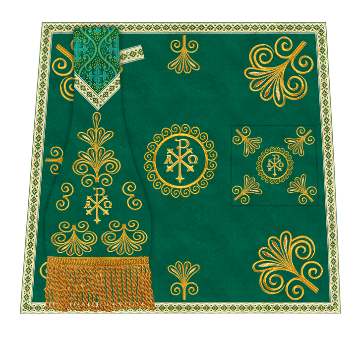 Ornate Embroidery Mass set with Motif