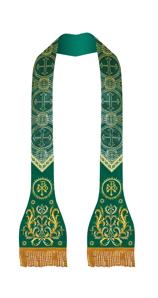 Roman Stole with Braided Embroidery