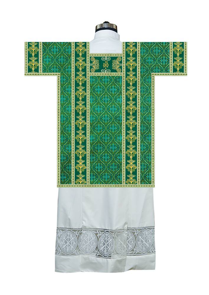 Tunicle Vestment with Motif and Trims