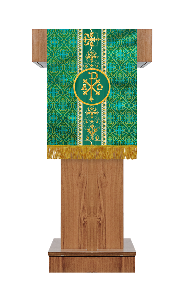 Altar Cloth with Spiritual Motif and Trims