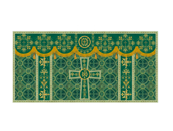 Altar Cloth with Spiritual Motif and Trims