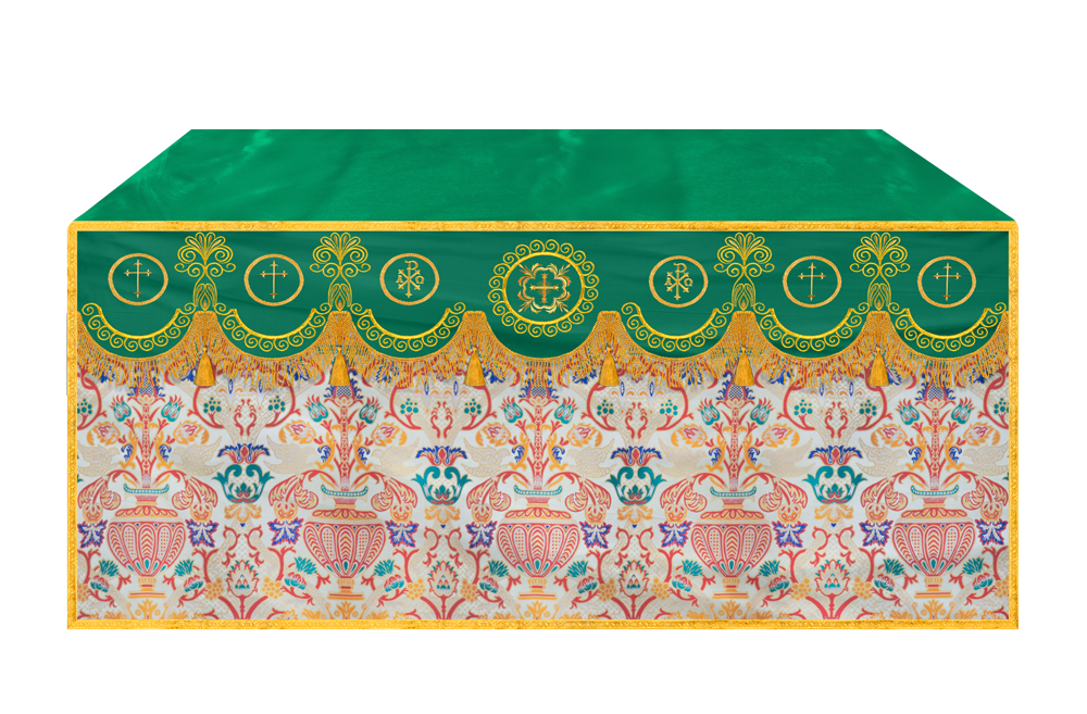 Coronation Tapestry Church Altar Cloth with Trims