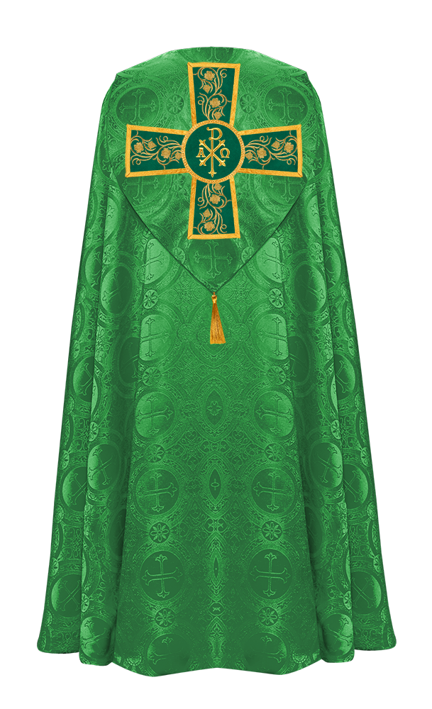 Gothic Cope Vestment with Ornate Embroidery