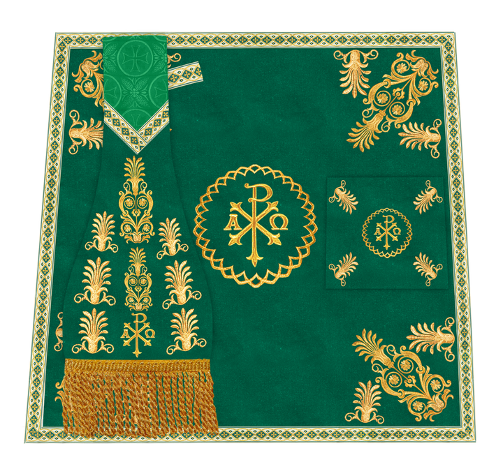 Altar Mass Set adorned with Liturgical motif and Trims