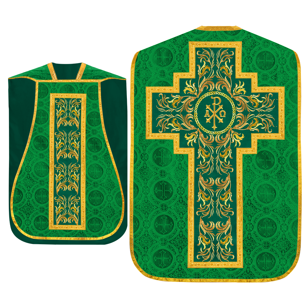 Set of Four Liturgical Roman Chasuble Vestment