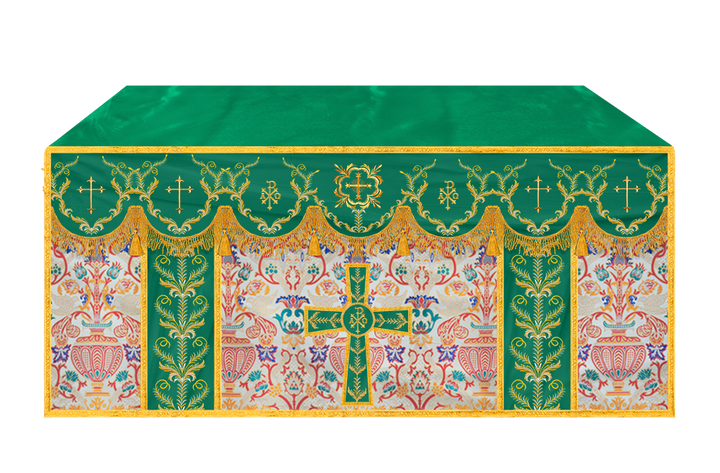 Tapestry Altar Cloth with Liturgical Motif
