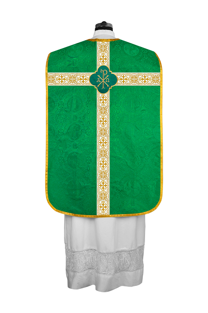 Vestimentas con espalda de violín con motivo y cruz Orphrey