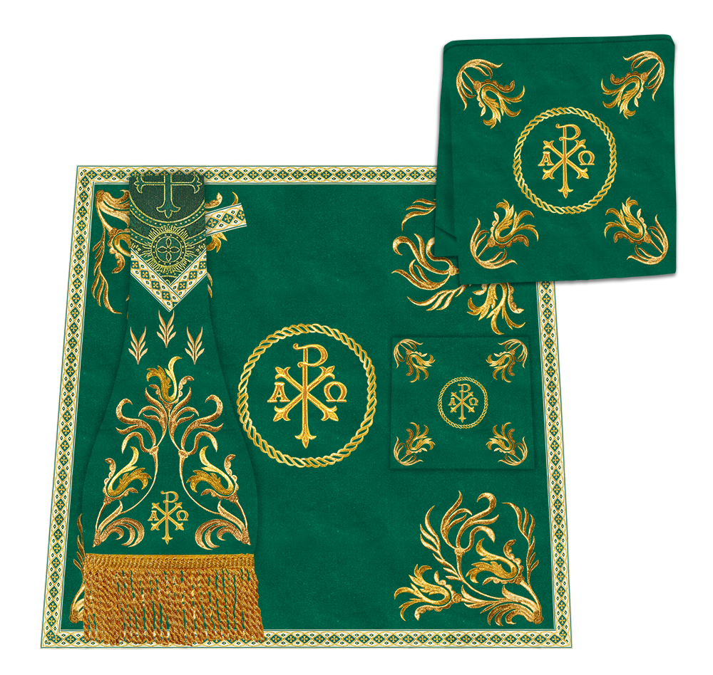 Liturgical Borromean Chasuble With Detailed Embroidery and Trims