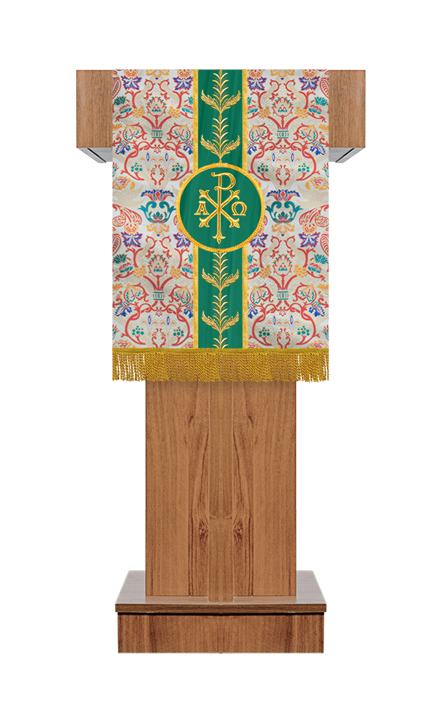 Tapestry Pulpit/Lectern Liturgical Embroidered Motif