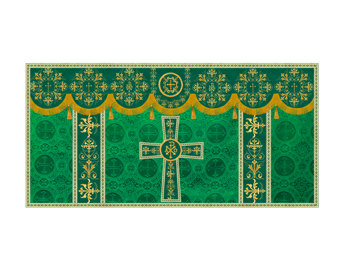 Altar Cloth with Spiritual Motif and Trims