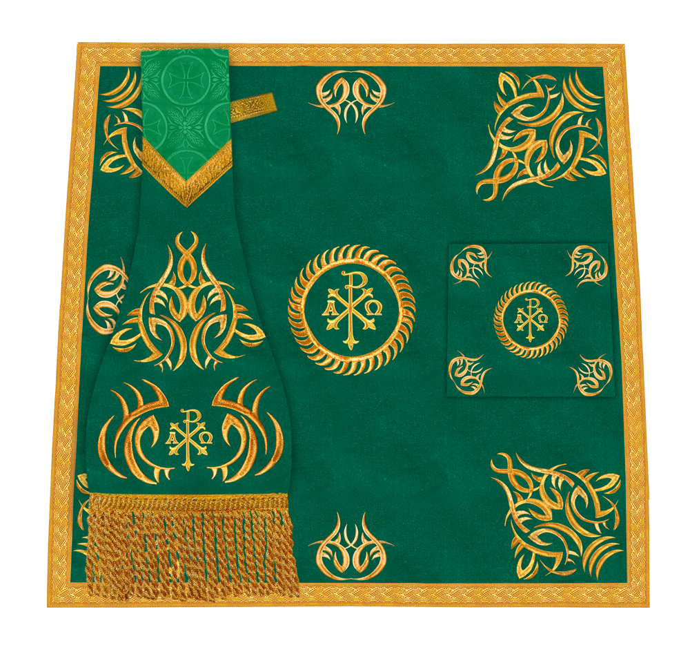 Altar Mass Set adorned with Spiritual embroidery