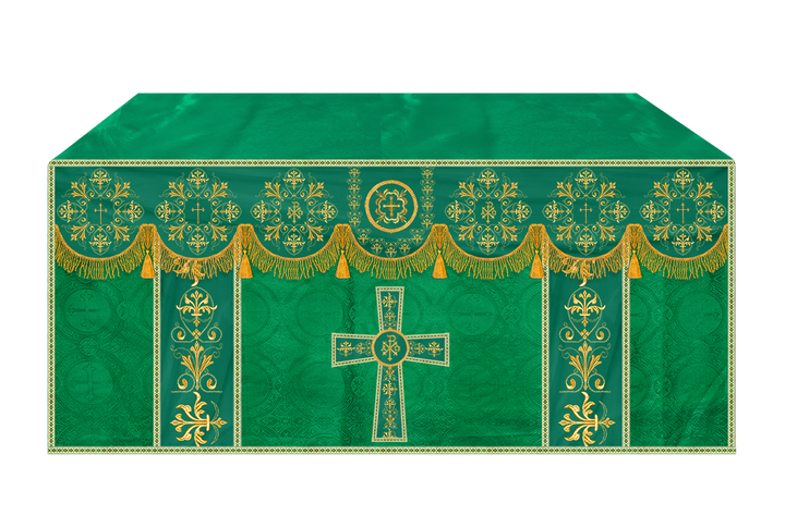 Altar Cloth with Spiritual Motif and Trims